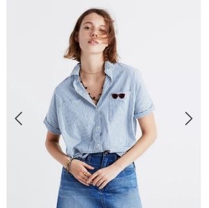 Madewell Courier stripe play shirt